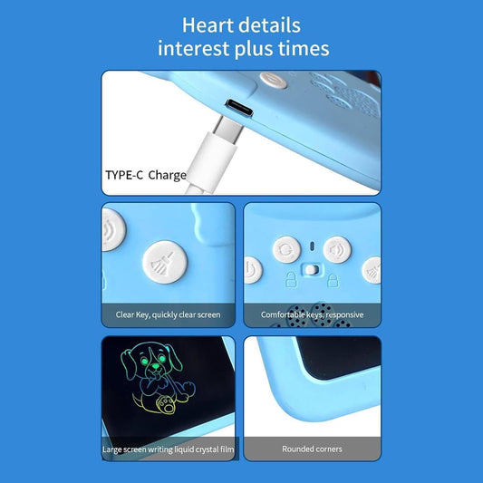 2 in 1 Talking Flash Card with LCD Writing Tablet