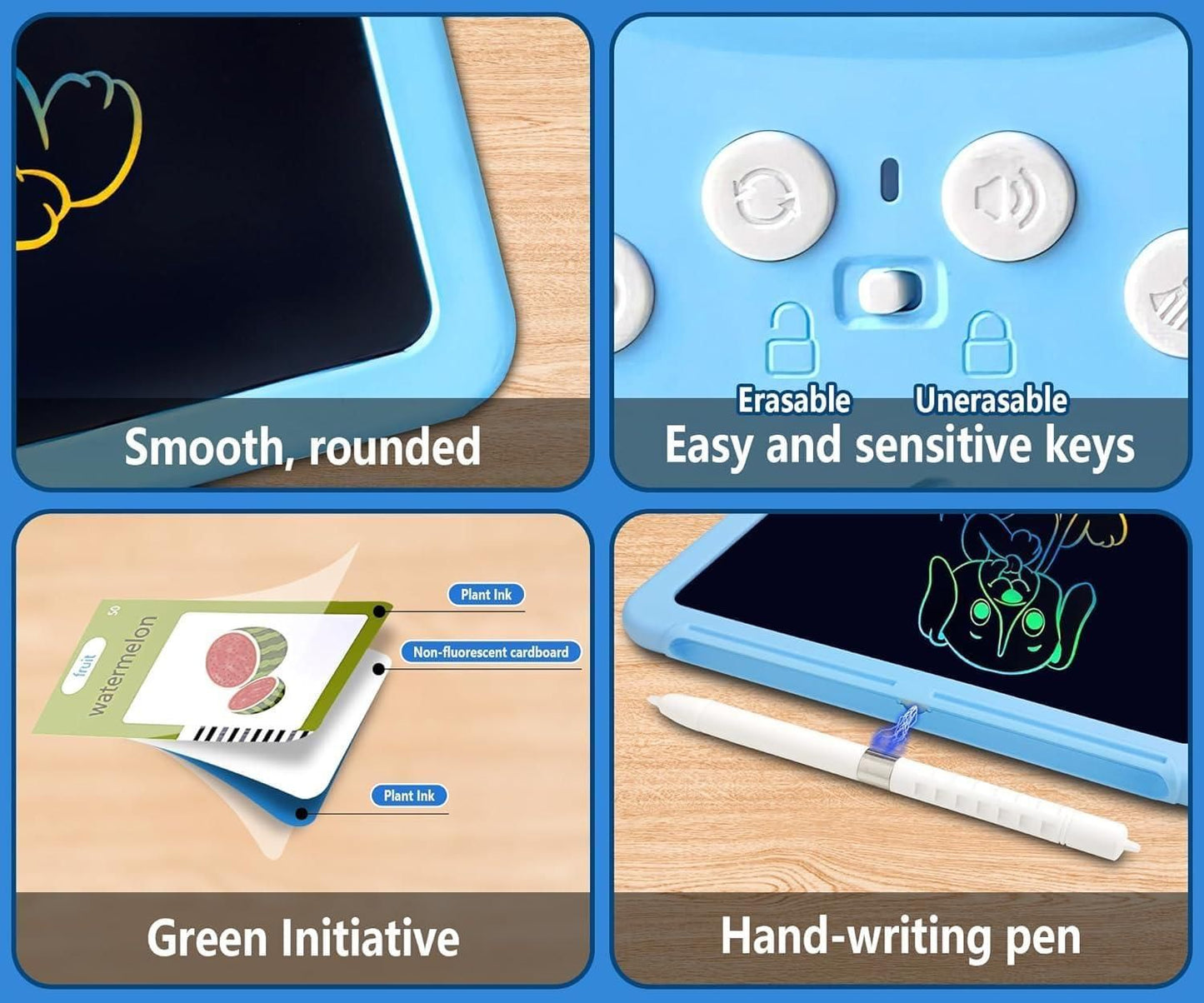 2 in 1 Talking Flash Card with LCD Writing Tablet